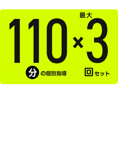 110分授業最大3回